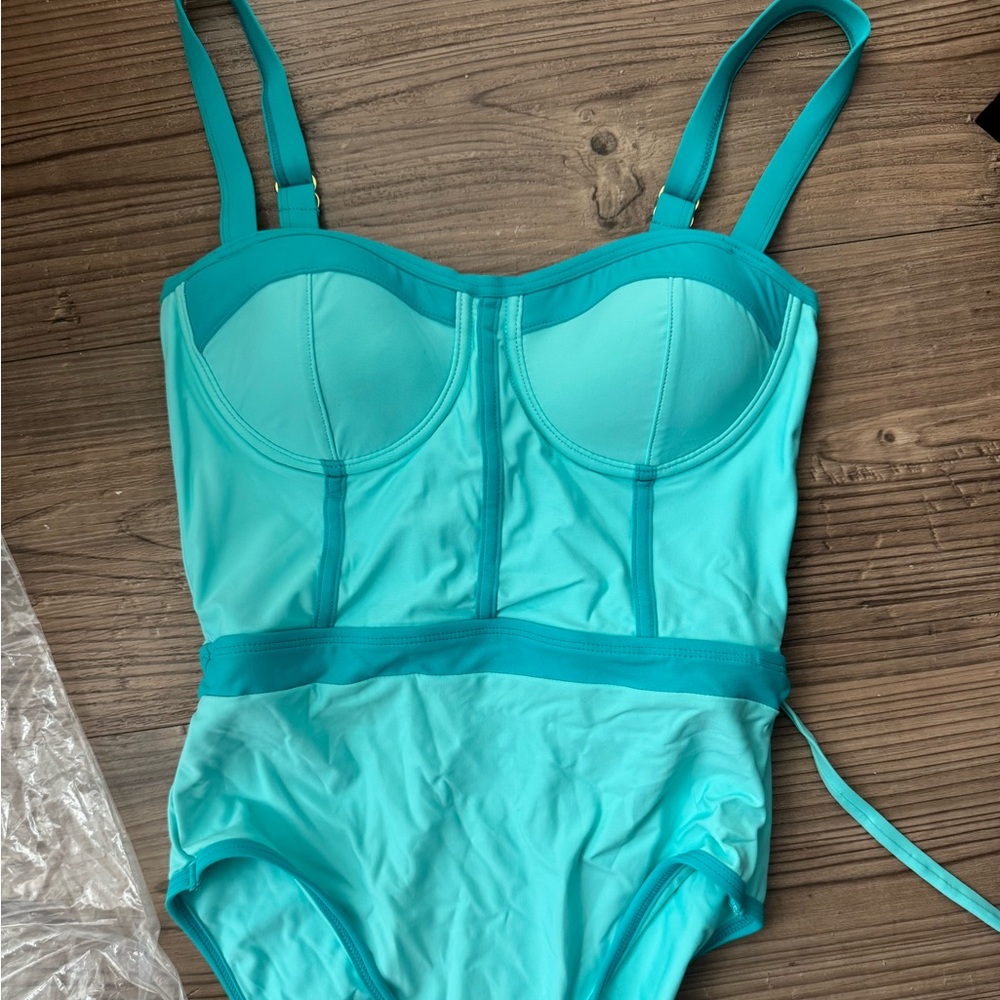 Turquoise One Piece Bathing suit 93 Play Street